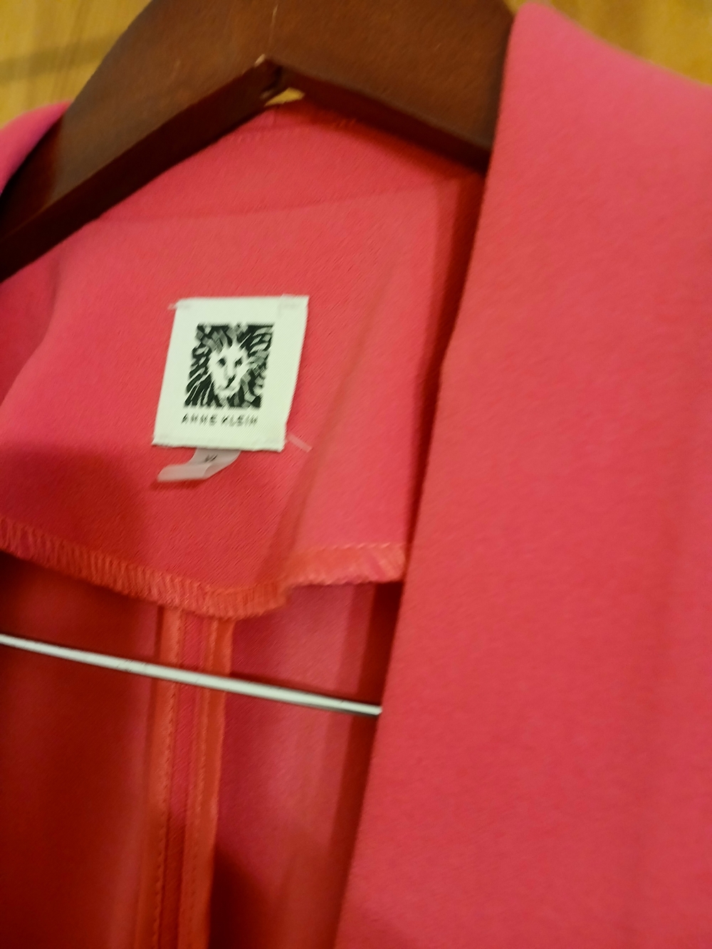 Anne Klein Hot Pink Open-Front Blazer - Picture 2 of 4